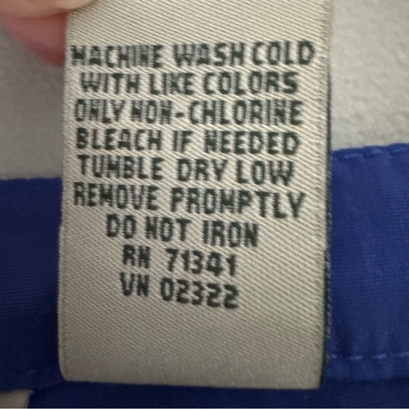 Land's End Women's Nylon Draw String Elastic Waistband Hiking Shorts Blue Small - Picture 5 of 8